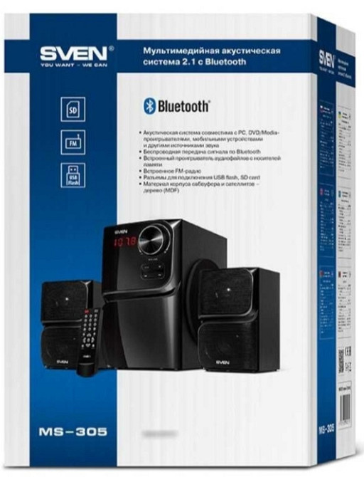 Колонки 2.1 SVEN MS -305 Bluetooth USB , SD, FM . Нові Киев - изображение 4