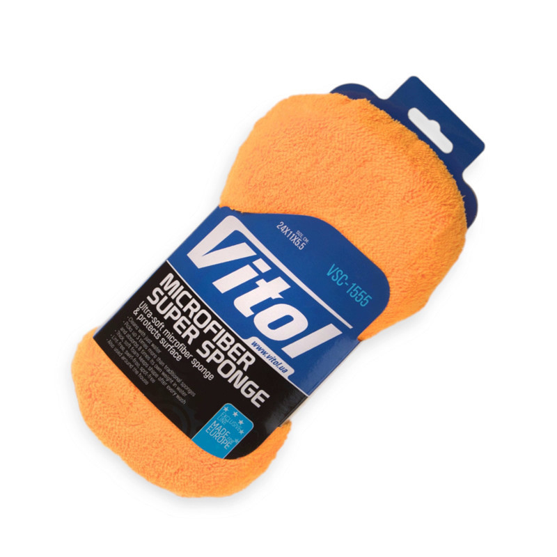 Губка мікрофібри для миття автомобіля 24х11х5,5 Мукачево - фото 1