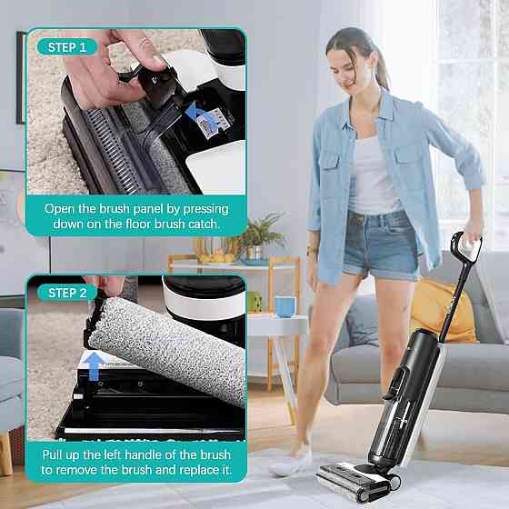 Набор аксессуаров Tineco iFloor 3/Floor One S3 серый 7 в 1: 2 ролика, 4 фильтра HEPA, микрофибра, запчасти для Киев