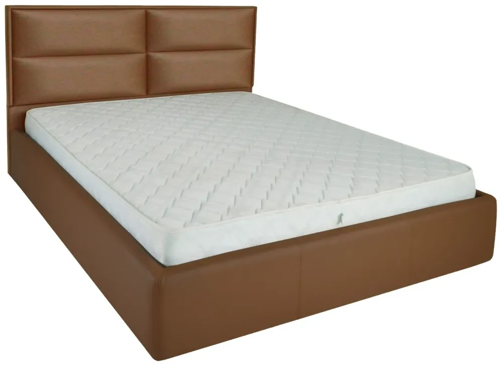 Кровать Двуспальная Sheffield Comfort 180 х 190 см Fly 2213 A1 С подъемным механизмом и нишей для белья Светло-коричневый Киев - изображение 1