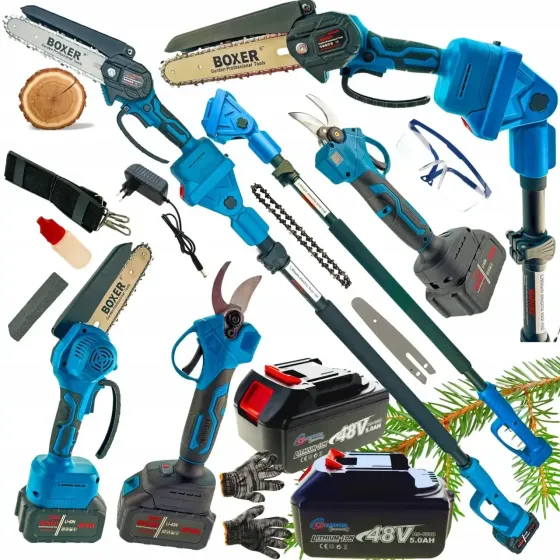 Садовый набор 3 в 1 Boxer BX-3320 — аккумуляторная пила, секатор, высоторез, 48 В, 4 А·г Львов