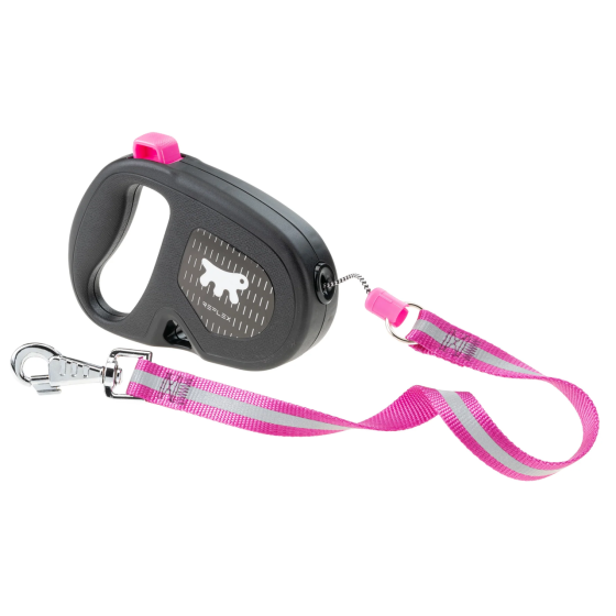 Поводок - рулетка для собак с шнуром Ferplast Flippy One Reflex Cord (Ферпласт Флиппи Ван) 17.6 х 3.6 х 12.1 см - 5м/до 35 кг - L, Фуксия Запорожье