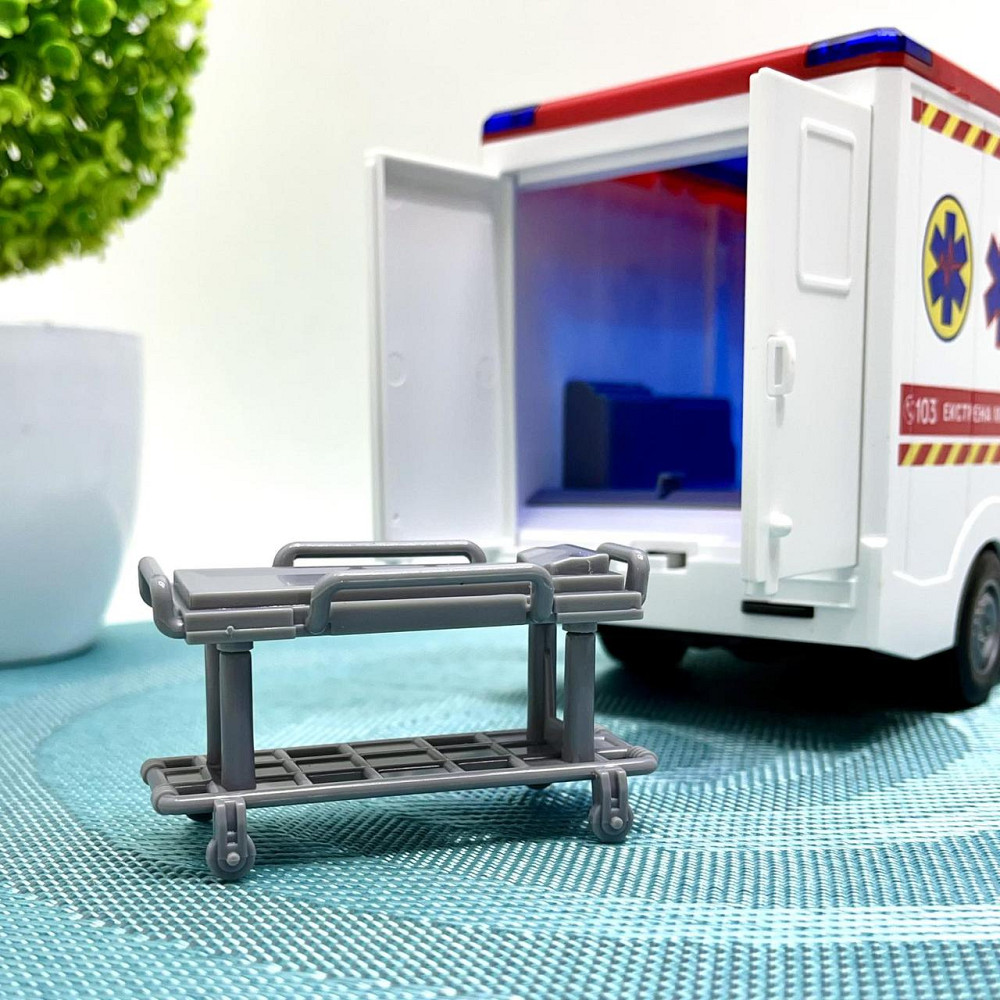 Машина Швидка допомога Авто Експерт відкриваються двері та дах звук пісні інерція Біла (97569) Чернігів - фото 6