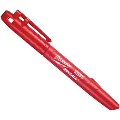 Маркер Milwaukee для будмайданчика INKZALL, тонкий, червоний (48223170) Вінниця