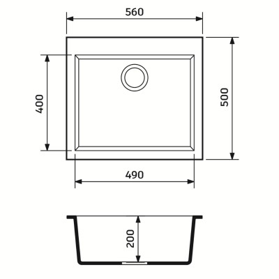 Мойка кухонная Adamant Univer сірий + змішувач (4824296912104) Вінниця - фото 6