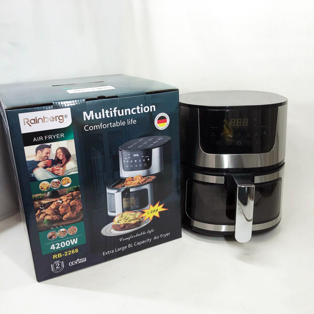 Аерогриль без жиру Rainberg, Мультипіч для смаження без олії, Аерофрітюрниця електрична для дому ZA-51 Івано-Франківськ - фото 9
