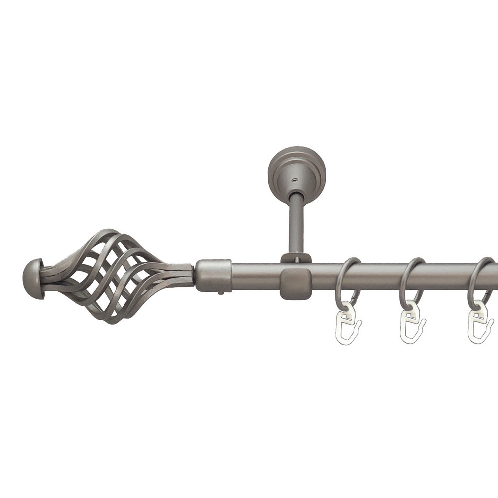 Карниз Orvit Арезо металевий однорядний відкритий Сатин 16 мм 200 см (6091272) Львов - изображение 1