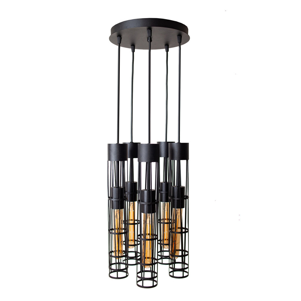 Cветильник лофт подвесной Е27-5 Flow NL 6040-5R BK Киев - изображение 4