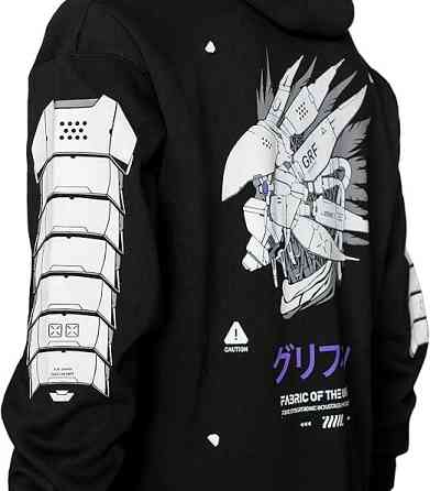 Худі, чорна толстовка чоловіча, світшот 2702804788 розмір 46 Дніпро