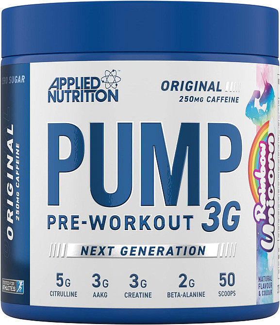 Предтренировочный комплекс Applied Nutrition Pump 3G 375 g (Rainbow Unicorn) Луцк - изображение 1