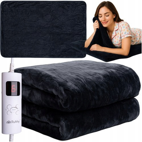Электрическое одеяло 180х130 см 6 уровней нагрева с пультом Ruhhy (26202) 85 Вт Нововолынск - изображение 1