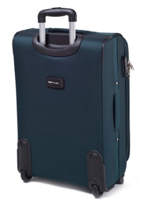 Чемодан тканевый WINGS 6802 средний зеленый 2 колеса Киев - изображение 2