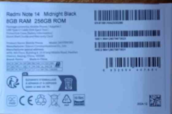 Телефон Redmi Note 14 Black 8GB -256GB Киев