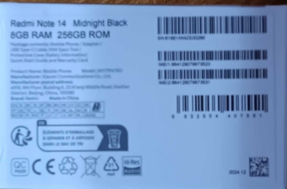 Телефон Redmi Note 14 Black 8GB -256GB Київ - фото 2