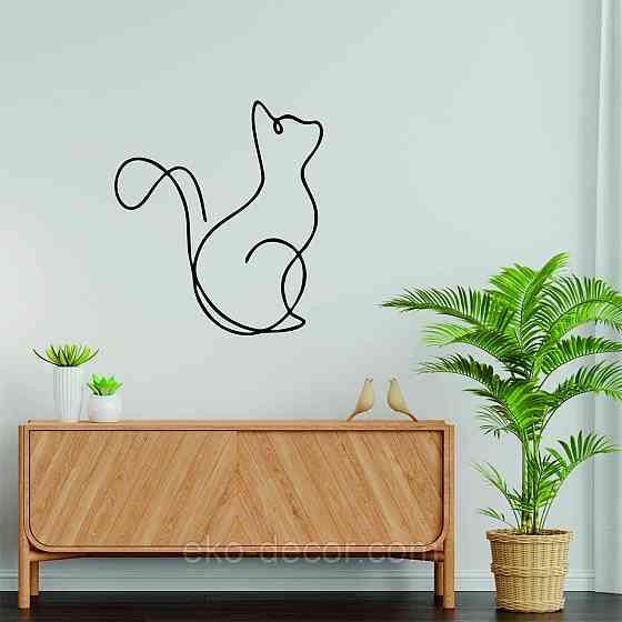 Декоративное настенное 3D Панно «Кот» Декор на стену с объемом Киев