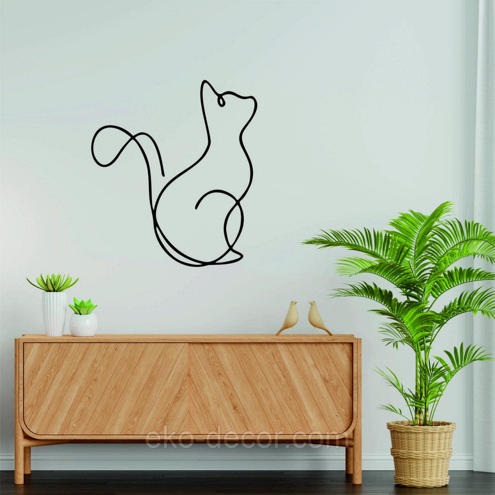 Декоративное настенное 3D Панно «Кот» Декор на стену с объемом Киев - изображение 5