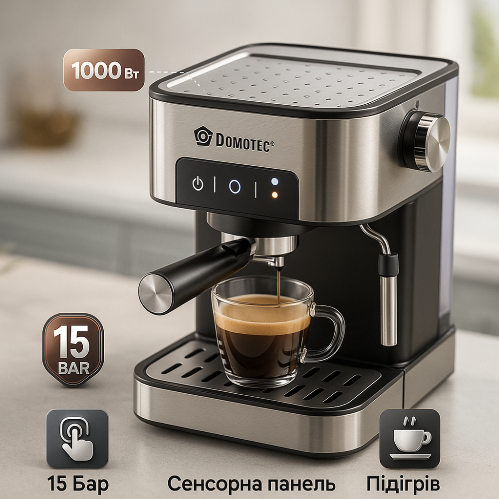 Кавоварка еспресо для кафе Domotec, Практична кавоварка для щоденного використання FS-55 Львів - фото 12
