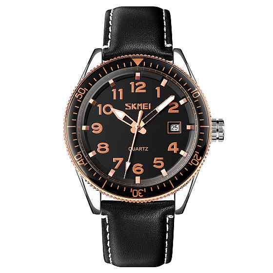 Skmei 9232LRGBK Rose-Gold Black Leather SALE Київ