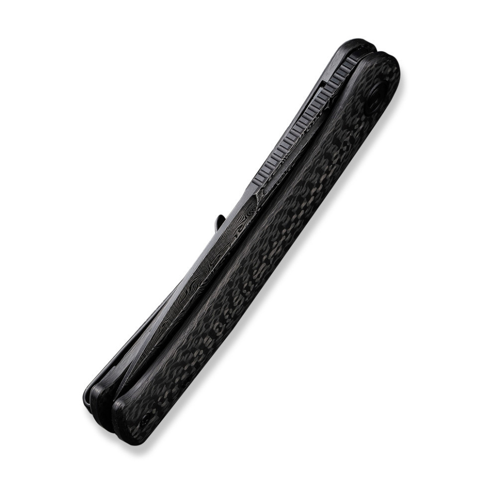 Ніж складаний туристичний Civivi Caetus Flipper, (8.8 см) Damascus / Carbon Fiber Київ - фото 6