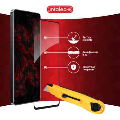 Стекло защитное Intaleo Full Glue Realme C67 Black (1283126590047) Винница