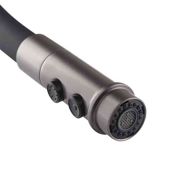 Змішувач для кухні MIXXUS PREMIUM PULL 017 GRAPHITE REFL.BLACK (Кол.графіт+силік.вилив чор.) (MI8278) ( 13004 ) Харьков