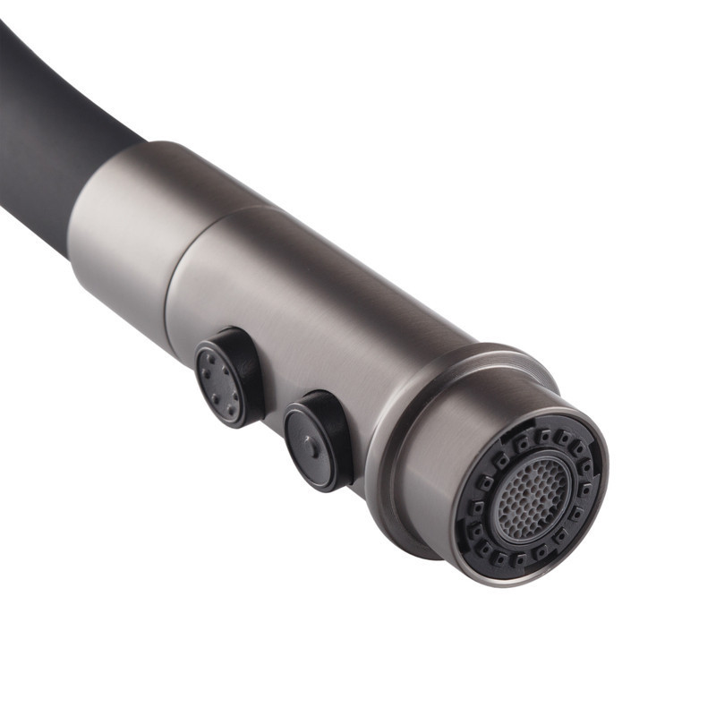 Змішувач для кухні MIXXUS PREMIUM PULL 017 GRAPHITE REFL.BLACK (Кол.графіт+силік.вилив чор.) (MI8278) ( 13004 ) Харьков - изображение 4