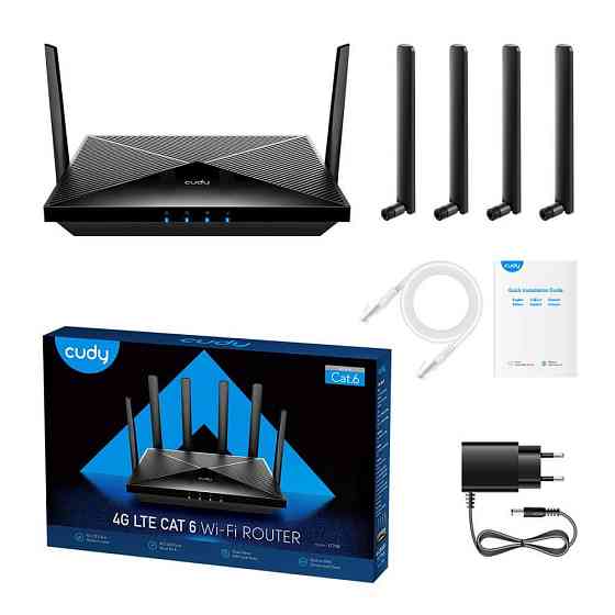 Маршрутизатор дводіапазонний гігабітний Cudy LT700 WiFi 5 Mesh 4G LTE CAT6 АС1200 Вінниця