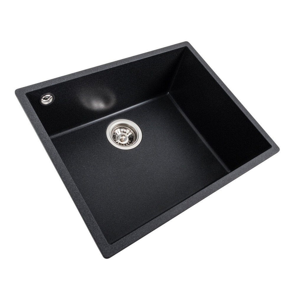 VALESO Гранітна мийка для кухні VALESO OASIS 5444 матова Карбон Киев - изображение 1