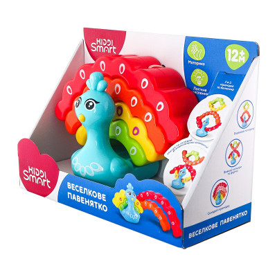 Развивающая игрушка Kiddi Smart Радужный павлинчик (4508-KS) Винница - изображение 6