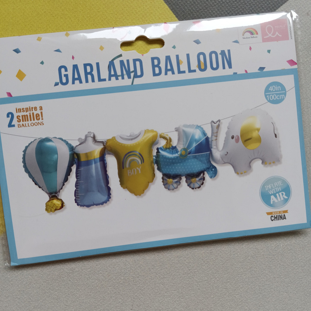 Фольгированные надувные воздушные фигурки гирлянда для мальчика Киев - изображение 2