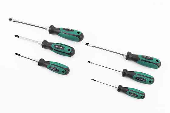 Викрутки магнітні HEX набір 6шт PH0х75мм PH1х80мм PH2х100мм SL 4х100мм SL6х125мм SL8х150мм 40-1152 Київ