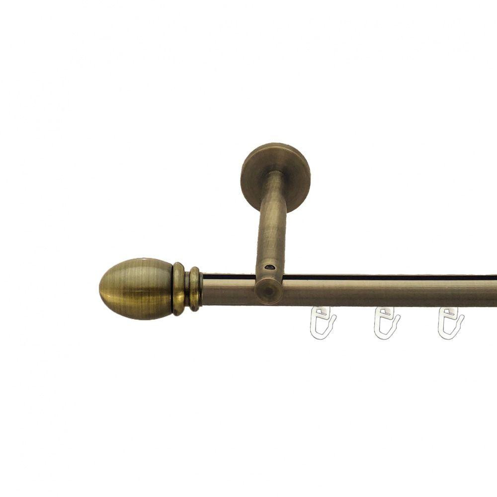 Карниз Orvit Белуно металевий однорядний циліндр+профіль (16 см) профільна труба  Антик 19 мм 200 см (7523500) Львов - изображение 1