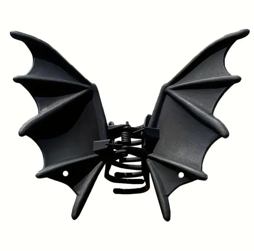 Заколка для волос “Летучая мышь”, черная шпилька-клипса с крыльями Киев - изображение 2