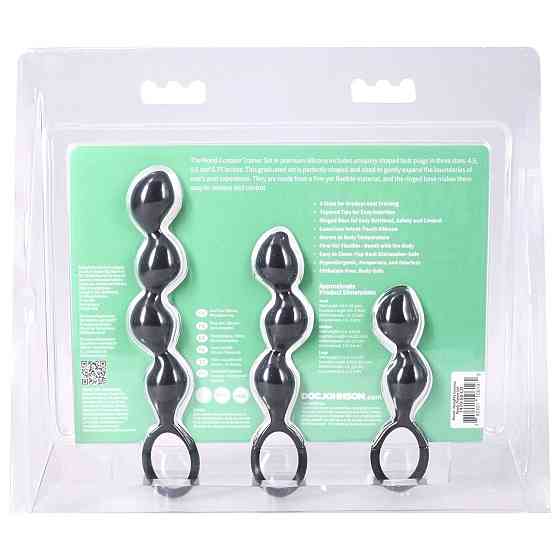 Набір анальних іграшок Doc Johnson Mood Naughty Contour Beads Trainer Set Sex Aura Київ