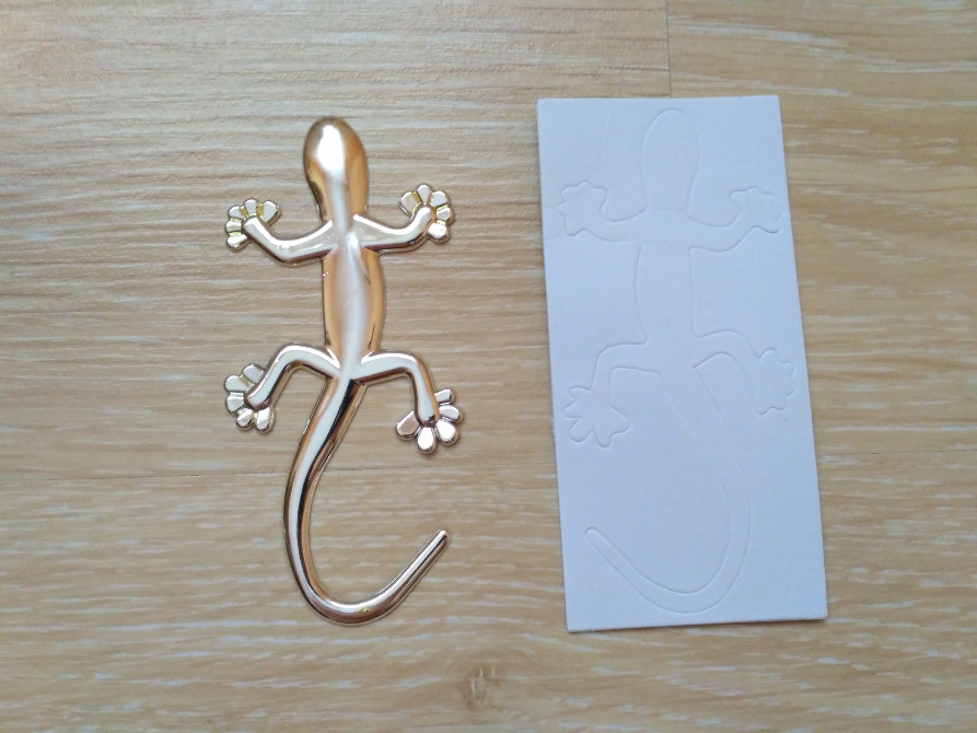 Наклейка Пластиковая Ящерица Серебро Киев - изображение 4