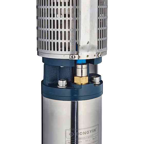 Насос центробежный 380В 30кВт H 149(90)м Q 2000(1500)л/мин Ø203мм колеса нерж сталь+пульт (из 3х ЧАСТИН) DONGYIN Ровно