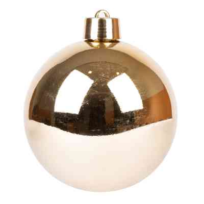 Ялинкова іграшка Novogod`ko куля, пластик, 30 cм, золото, глянець (974080) Вінниця