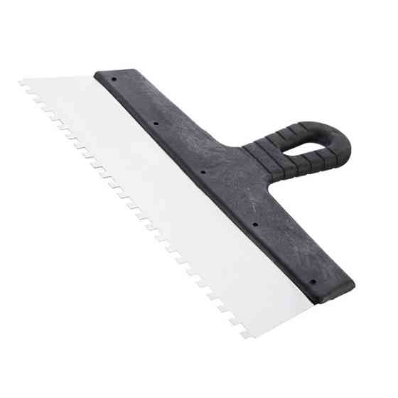 Шпатель із нержавіючої сталі, 300 мм, зуб: 6×6 мм INTERTOOL KT-2306 Київ