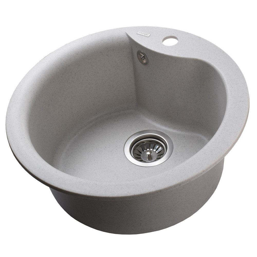 Гранитная мойка Globus Lux ORTA жемчужный 485мм (000008748) Киев - изображение 4