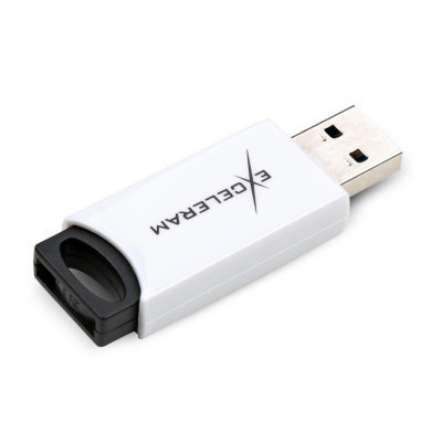 USB флеш накопитель eXceleram 64GB H2 Series White/Black USB 2.0 (EXU2H2W64) Винница - изображение 2
