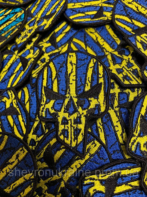 Шеврон Череп карателя (Форма контурна. На липучке) Размер 7.5x5.3см Киев - изображение 2