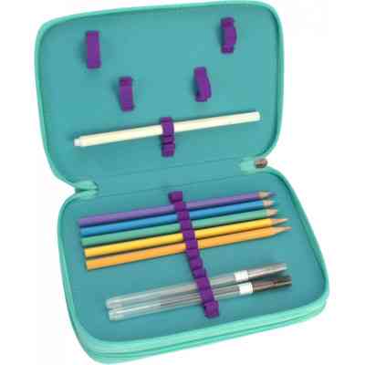 Пенал Cool For School 2 отделения с отворотами Фиолетовый (CF87279) Винница