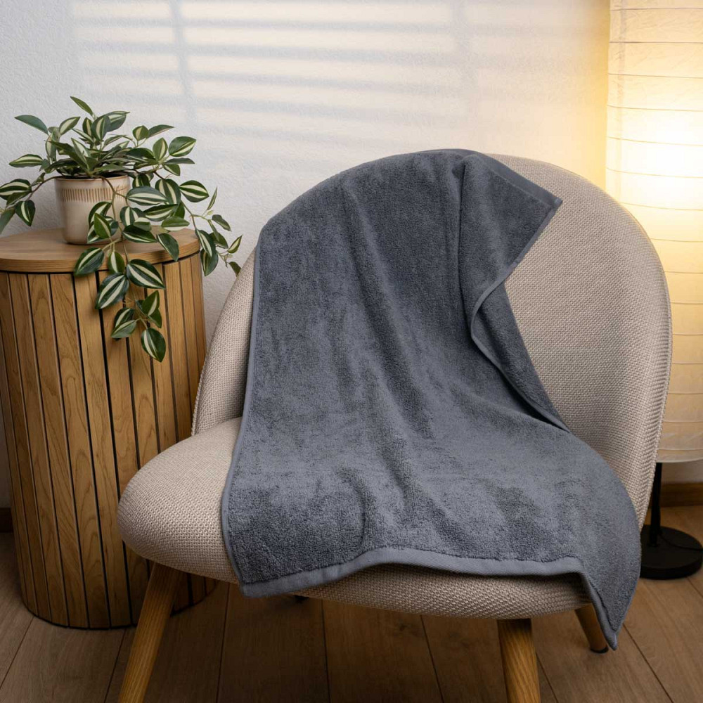 Рушник готельний для обличчя і рук GM Textile 50х90см 500г/м2 (Сірий) Суми - фото 5