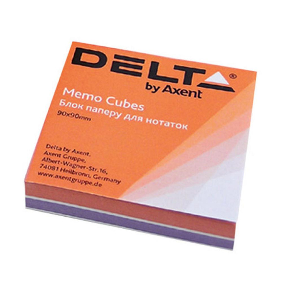 Бумага для заметок Delta by Axent "COLOR" 80Х80Х20мм, unglued (D8021) Винница - изображение 1
