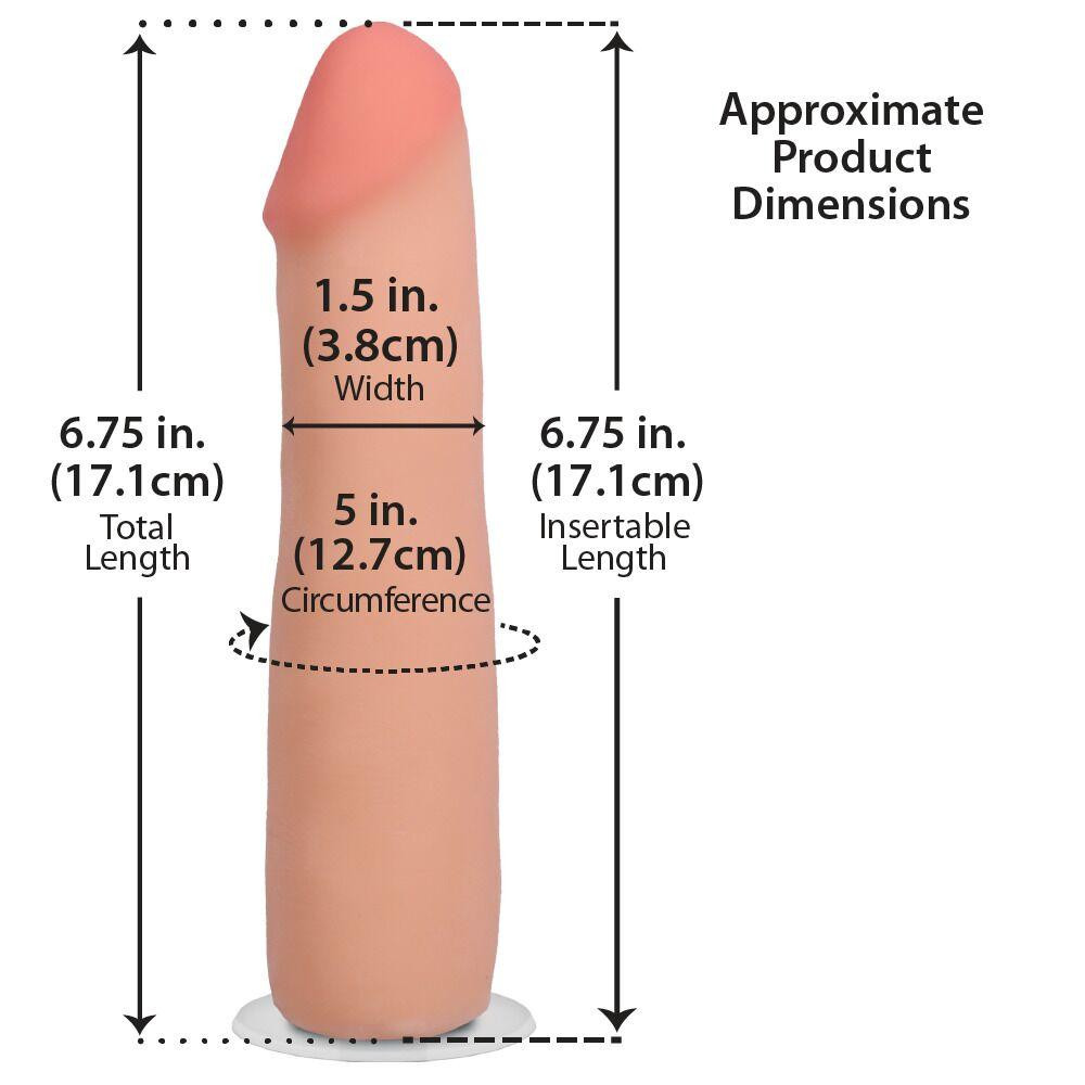 Фалоімітатор Doc Johnson The Realistic Cock ULTRASKYN - 7 Inch Vanilla Sex Aura Київ - фото 5