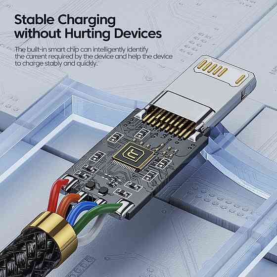 Кабель Toocki TQ-X12 USB-Lightning 0.5m Київ