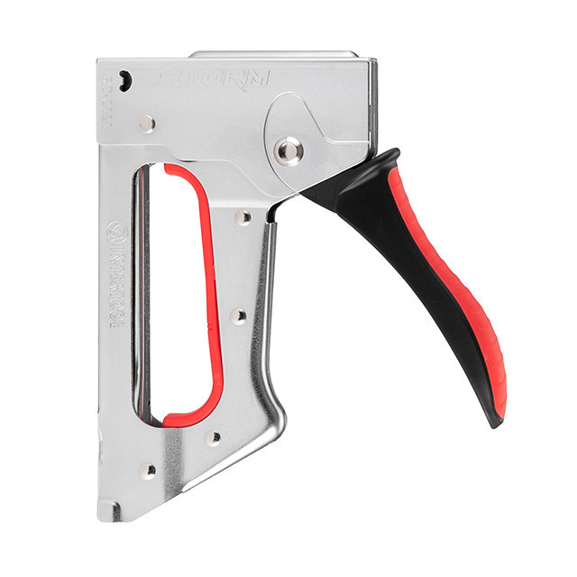 Степлер будівельний INTERTOOL RT-0121, під скобу 11,3×0,7×4-10 мм, металевий корпус, STORM степлер для кріплення плівки та сітки Львів - фото 7