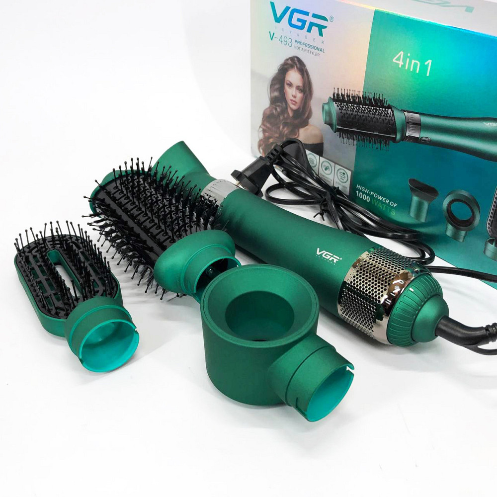 Фен для сушіння волосся з насадкою VGR, Фен з іонізацією для укладання Професійний оригінал OS-87 Київ - фото 17