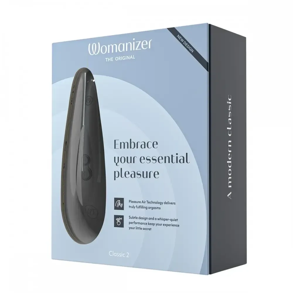 Вакуумний кліторальний стимулятор Womanizer Classic 2 Black Sex Aura Київ - фото 10