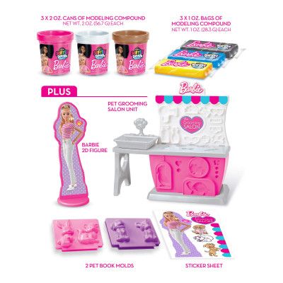 Набор для творчества Cra-Z-Art Barbie Тісто для ліплення , Зоомагазин з формами, набір 10од (34041CRA) Винница - изображение 5